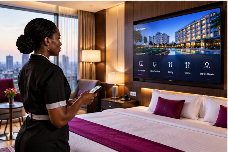 Interactive digital TV in hospitality